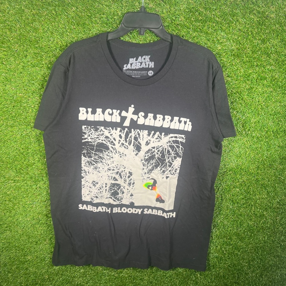Black Sabbath Bloody Sabbath Album Graphic T-Shirt Mens Large Black Band Tee